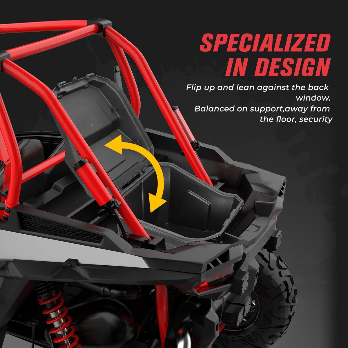 Kemimoto '14-'23 Polaris RZR XP 1000/4 Black Cargo Box