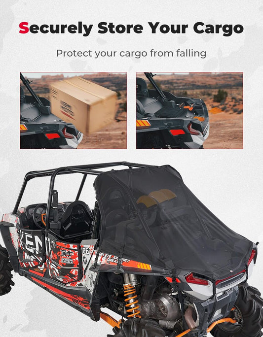 Kemimoto '14-'23 Polaris RZR XP 1000 /Turbo UTV Cargo Bed Cover