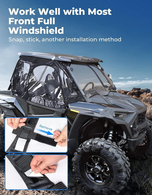 Kemimoto '14-'23 Polaris RZR XP 1000/XP Turbo Soft Upper Doors