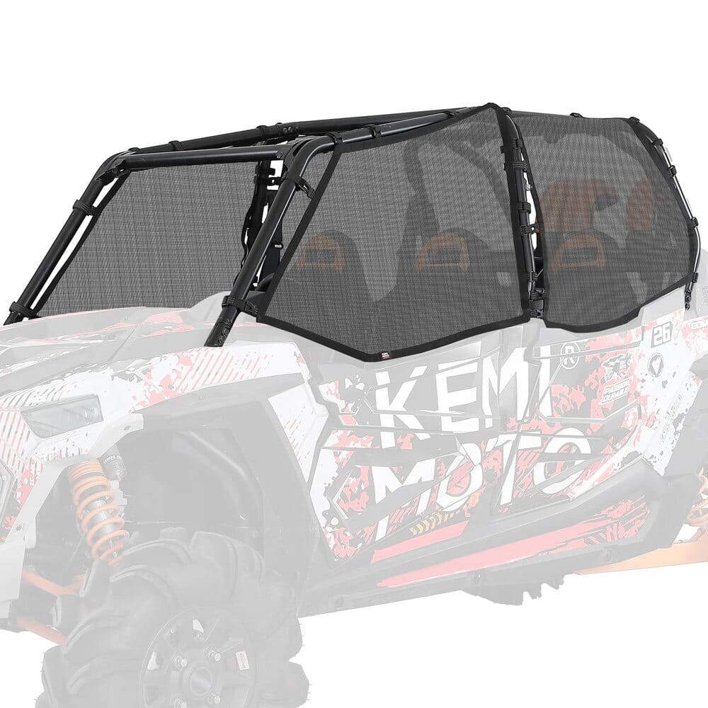 Kemimoto '14-'23 Polaris RZR XP 4 1000 Side Window Mesh Net