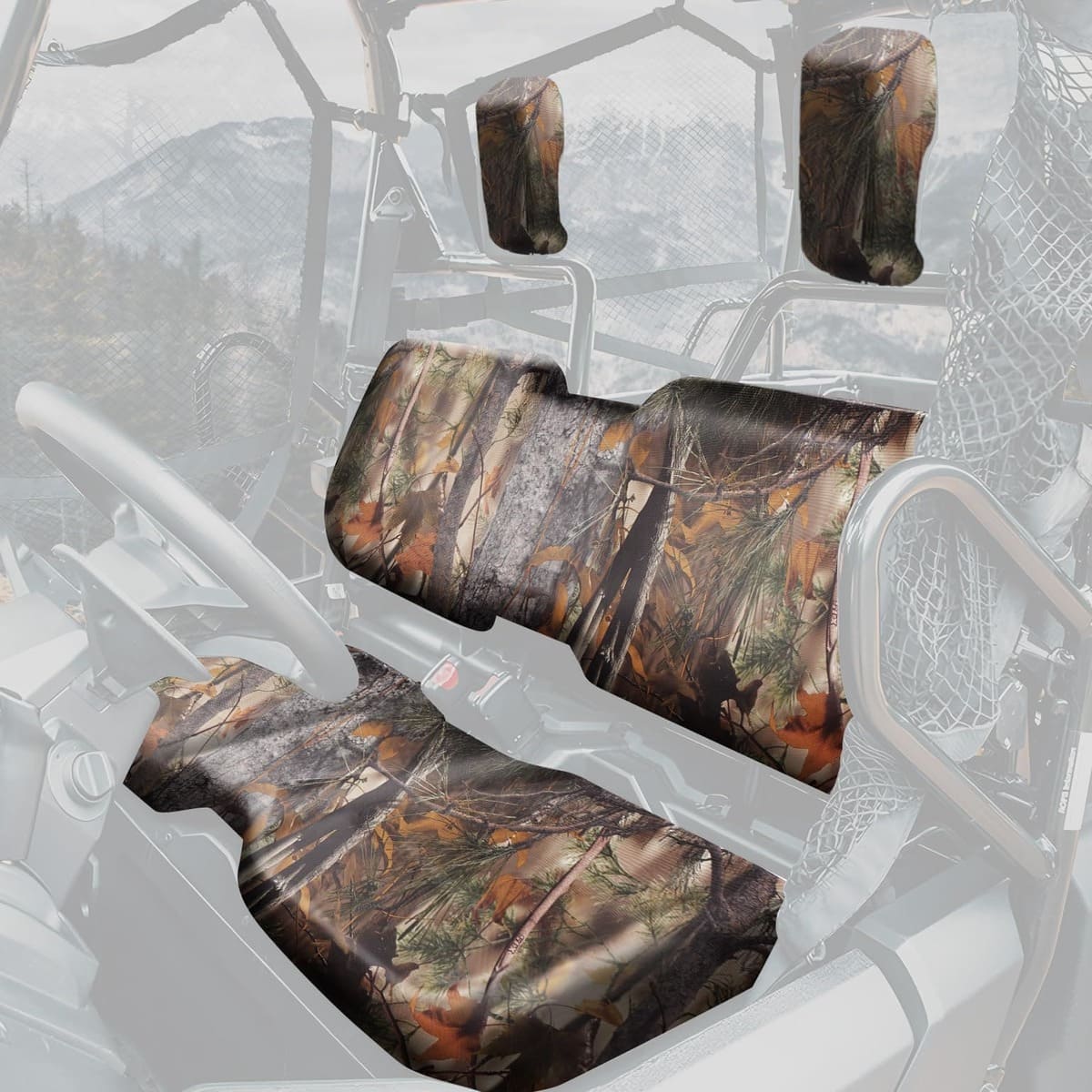 Kemimoto '14-'24 Honda Pioneer 700 Camo Seat Covers