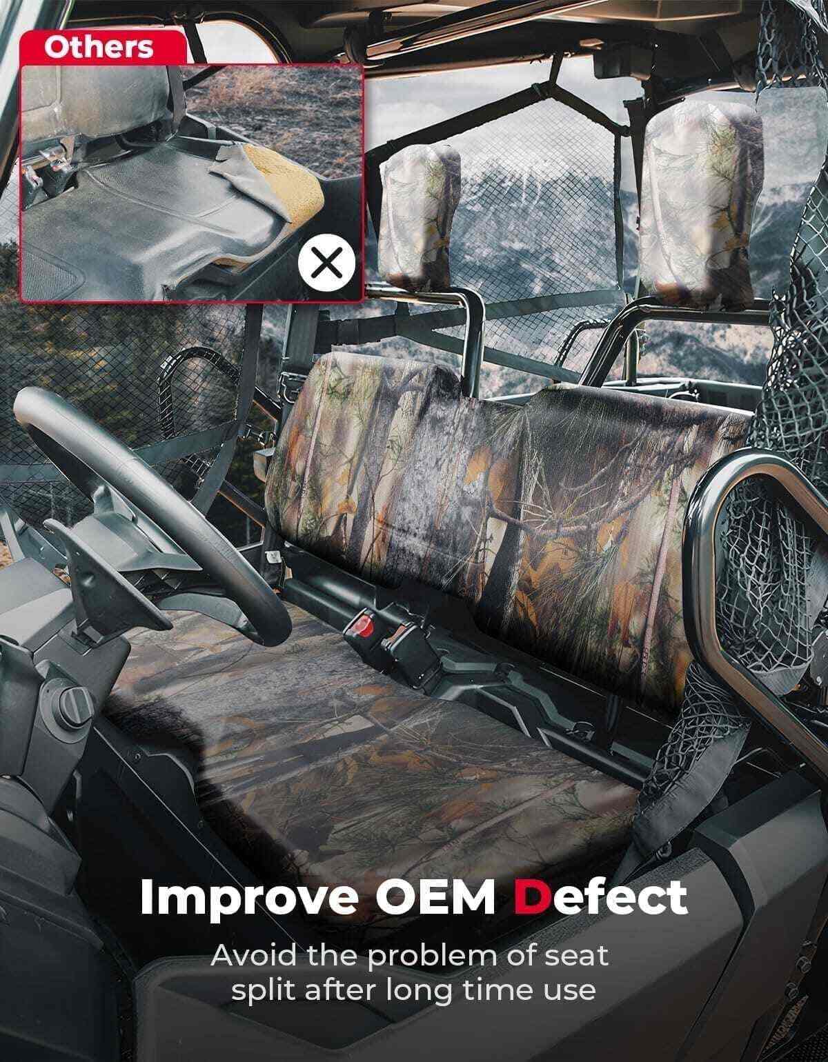 Kemimoto '14-'24 Honda Pioneer 700 Camo Seat Covers