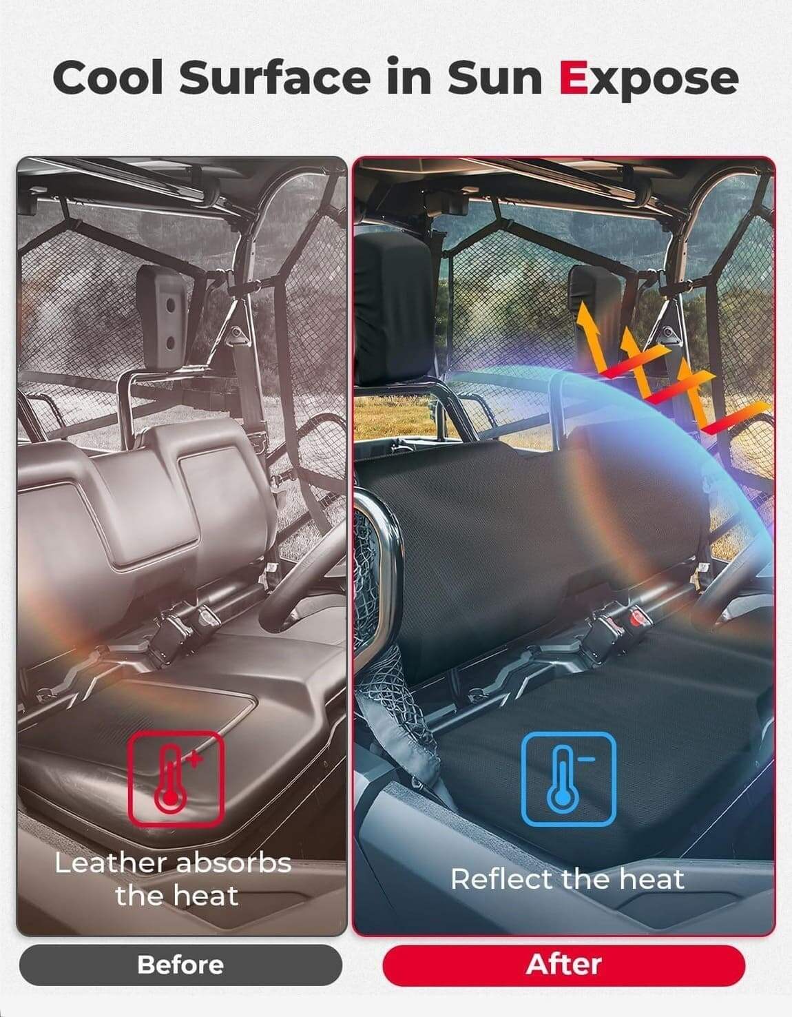 Kemimoto '14-'24 Honda Pioneer 700 Seat Covers