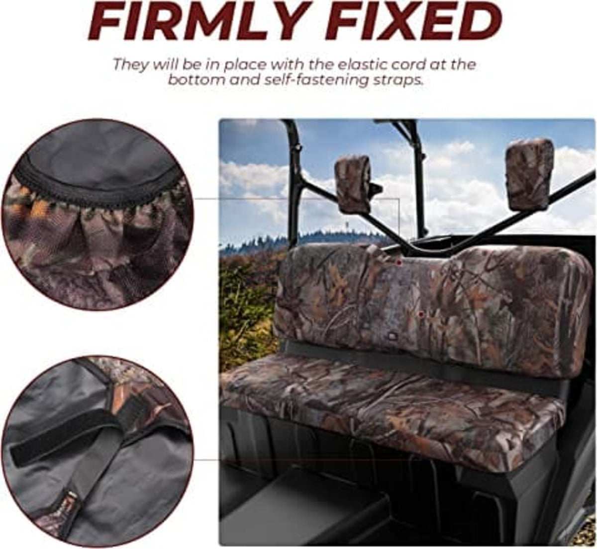 Kemimoto '16-'23 Honda Pioneer 1000-5 Camo Front Seat Cover