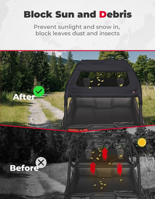 Kemimoto '16-'23 Honda Pioneer 1000-5 Upgraded Soft Roof