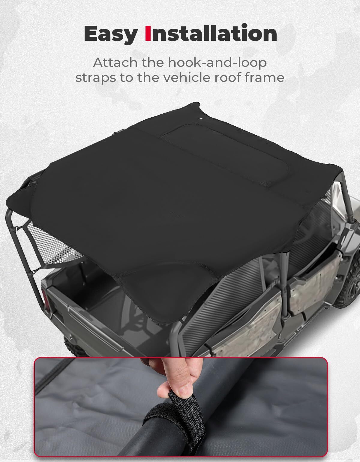 Kemimoto '16-'23 Honda Pioneer 1000-5 Upgraded Soft Roof