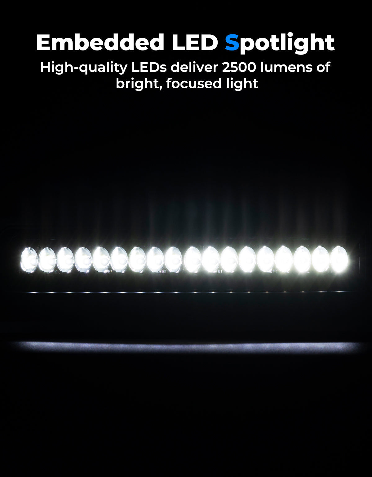 Kemimoto '16-'24 Honda Pioneer 1000 Sport Hood Scoop w/LED Spot Light