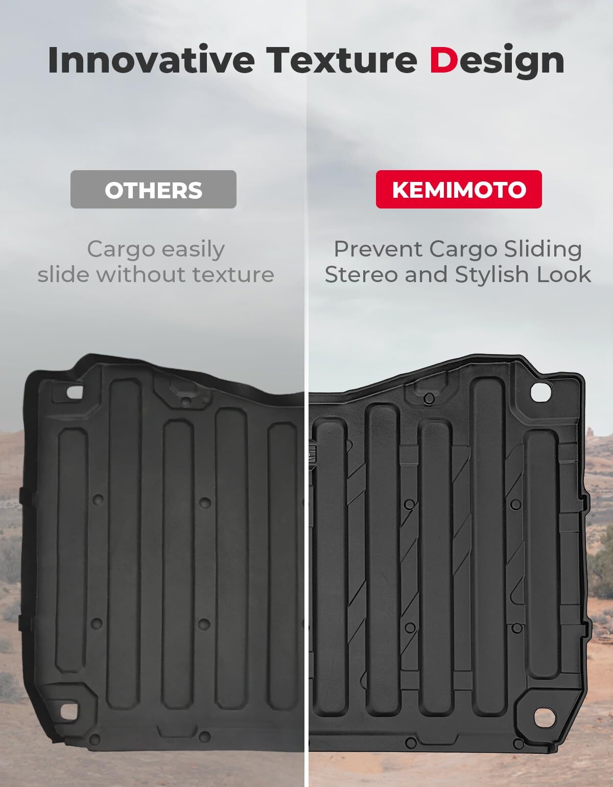 Kemimoto '16-'24 Honda Pioneer 1000 UTV Bed Liner Mat