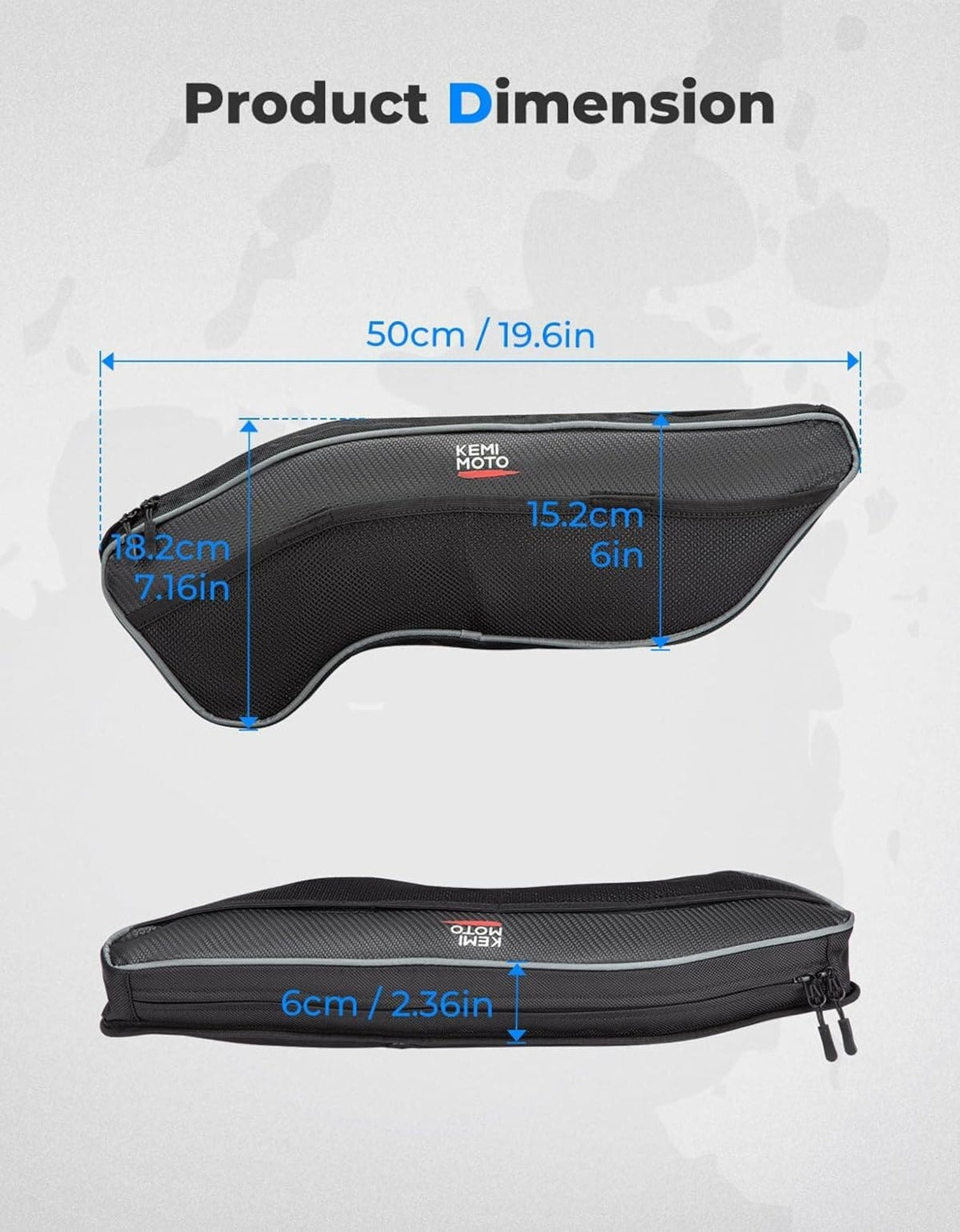 Kemimoto '16-'24 Polaris General 1000 2PCS Front Upper Door Bags