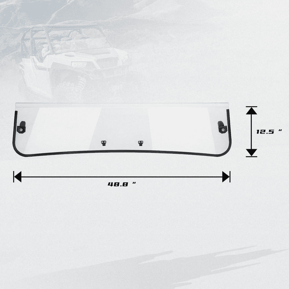 Kemimoto '16-'24 Polaris General Half Windshield