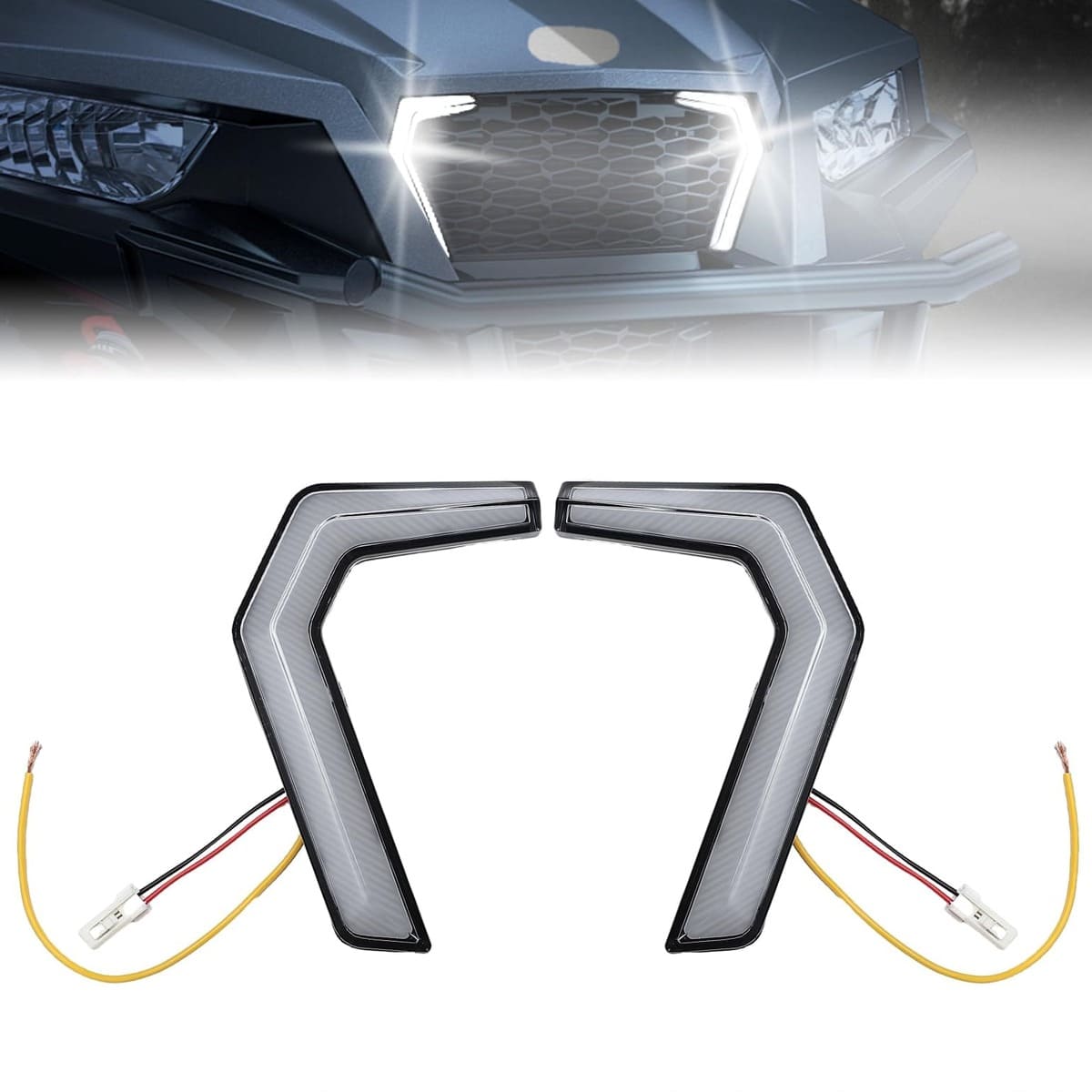 Kemimoto '16-'24 Polaris General Front Fang Accent Light Turn Signal