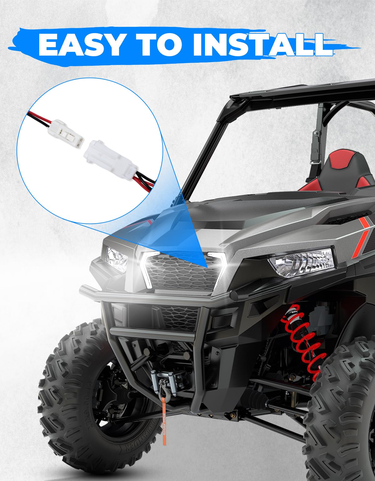 Kemimoto '16-'24 Polaris General Front Fang Accent Light Turn Signal