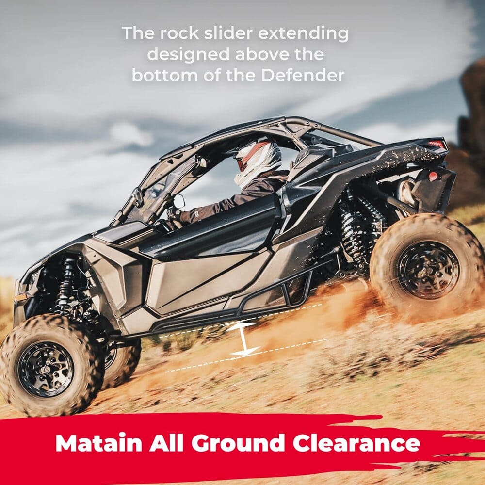Kemimoto '17-'24 Can-Am Maverick X3 Nerf Bars Rock Sliders