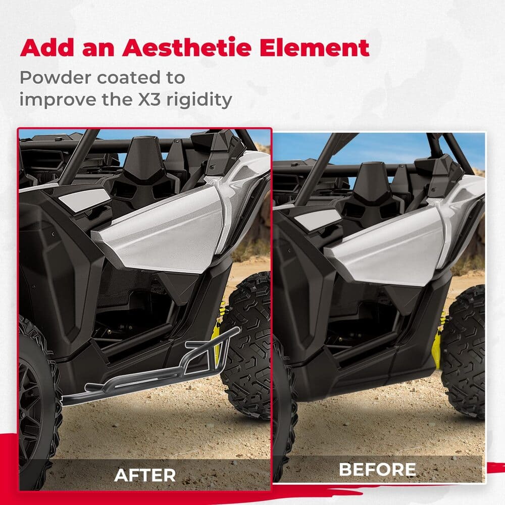 Kemimoto '17-'24 Can-Am Maverick X3 Nerf Bars Rock Sliders