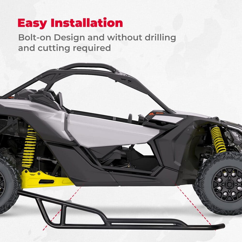 Kemimoto '17-'24 Can-Am Maverick X3 Nerf Bars Rock Sliders