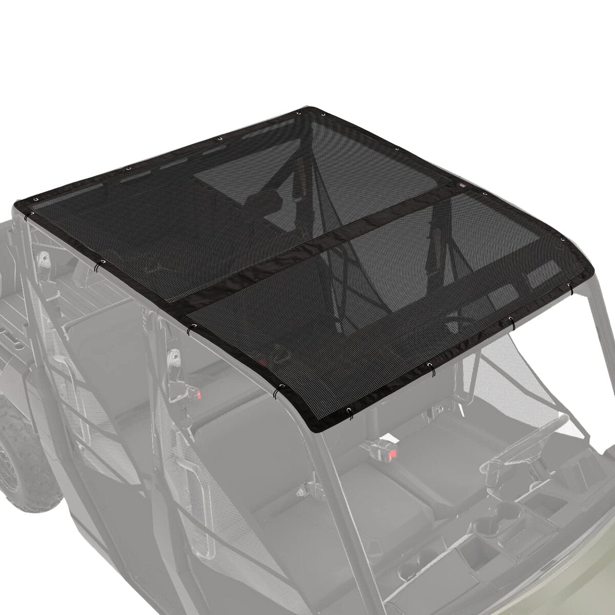 Kemimoto '17-'24 Polaris Ranger 1000 Crew UTV Soft Top Window Net Mesh Fit