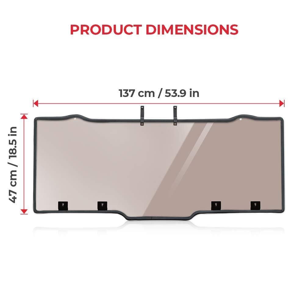Kemimoto '17-'24 Polaris Ranger Tint Anti UV Rear Windshield