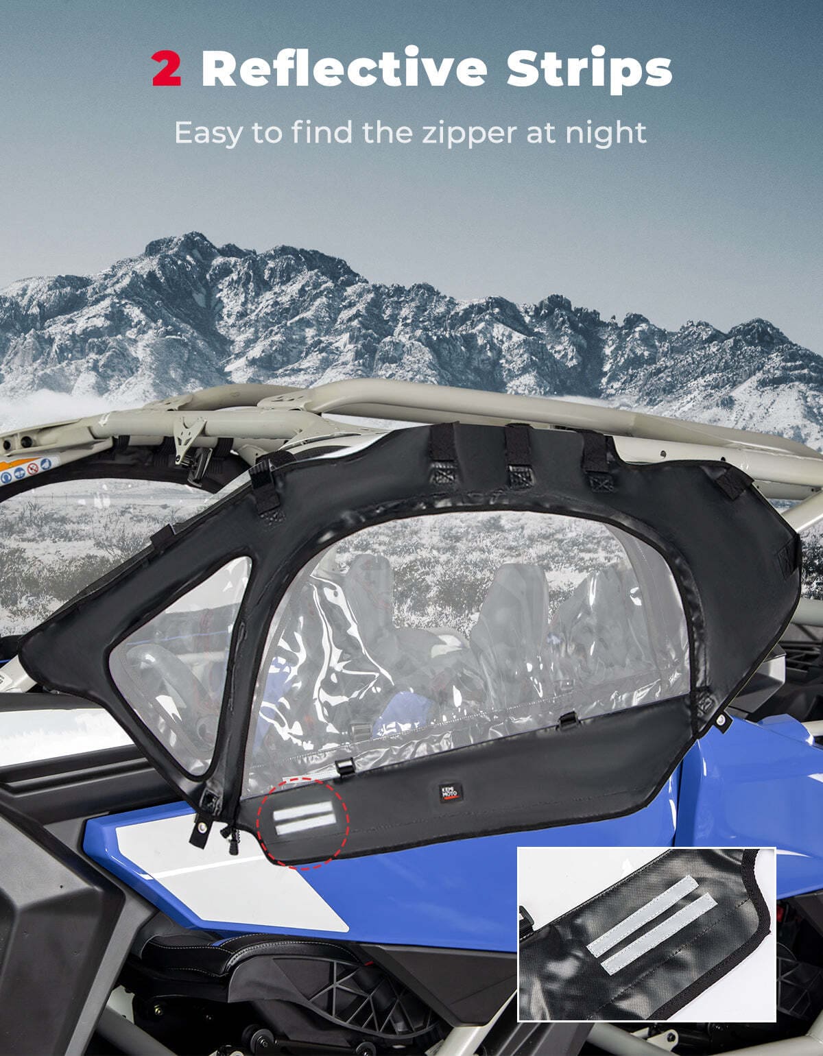 Kemimoto '17+ Can-Am Maverick X3 Flip Windshield & Soft Cab Enclosures