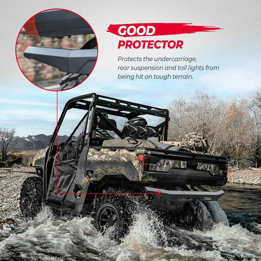 Kemimoto '18-'24 Polaris Ranger XP 1000 Rear Brushguard Bumper