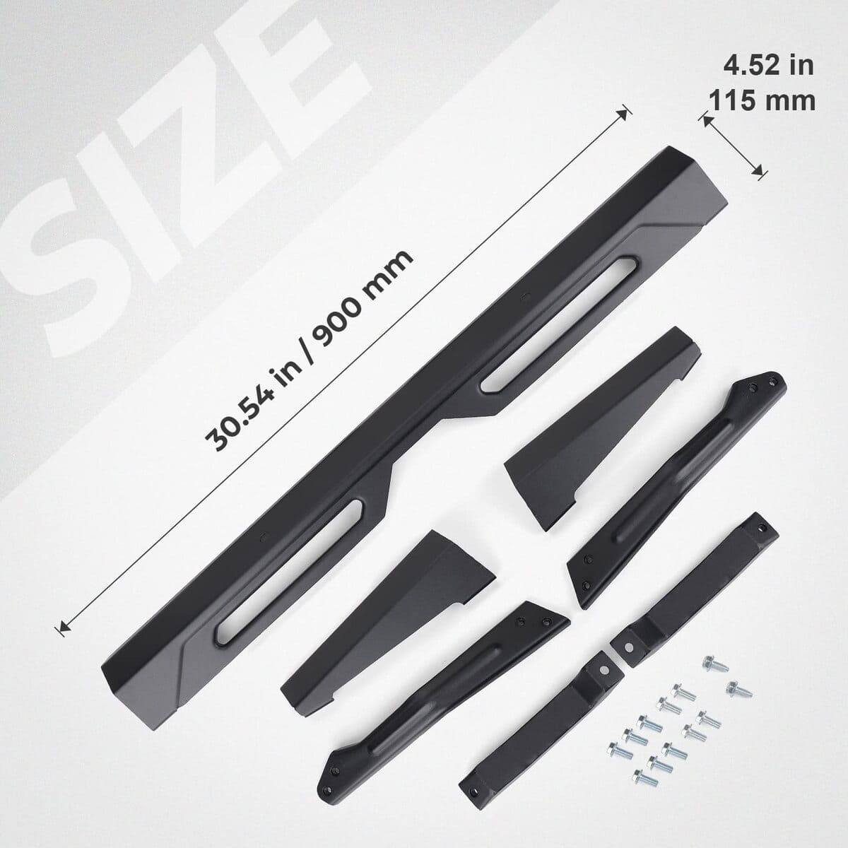 Kemimoto '18-'24 Polaris Ranger XP 1000 Rear Brushguard Bumper