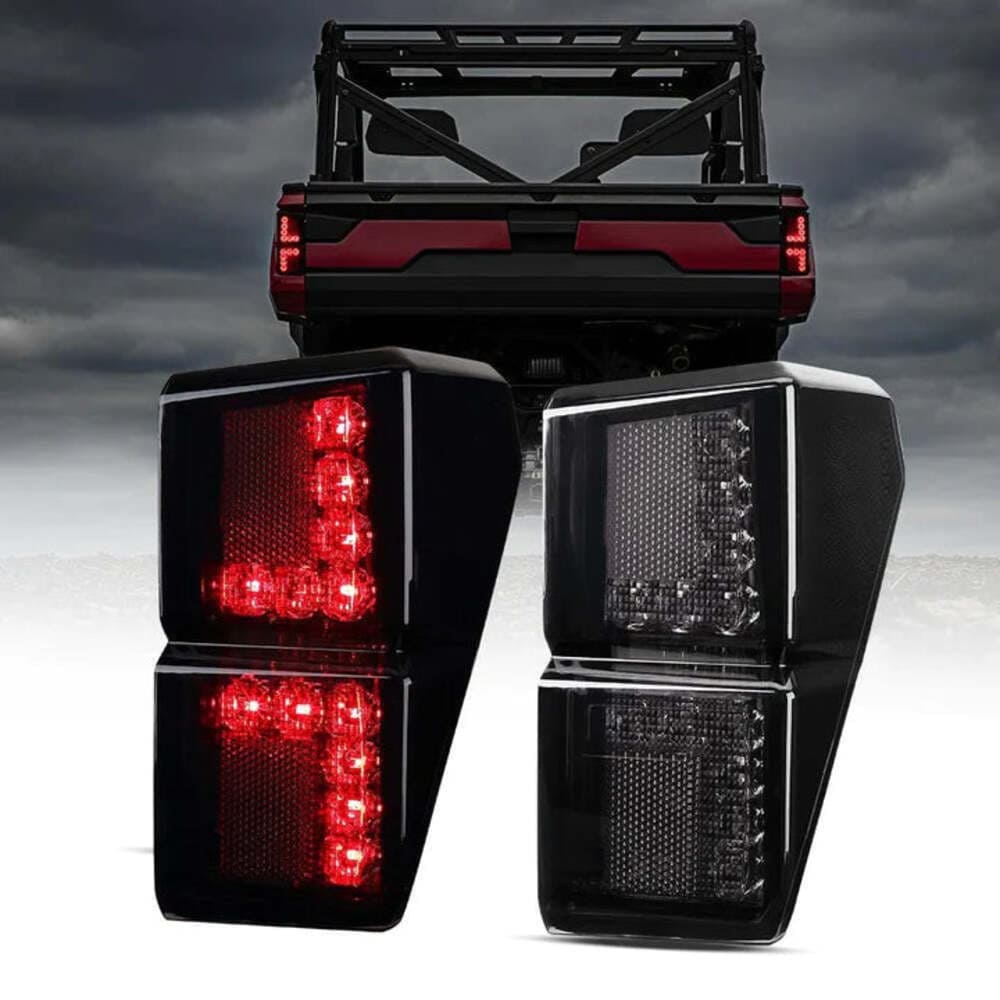 Kemimoto '18-'24 Polaris Ranger XP 1000 Rear View Mirror & Tail Light