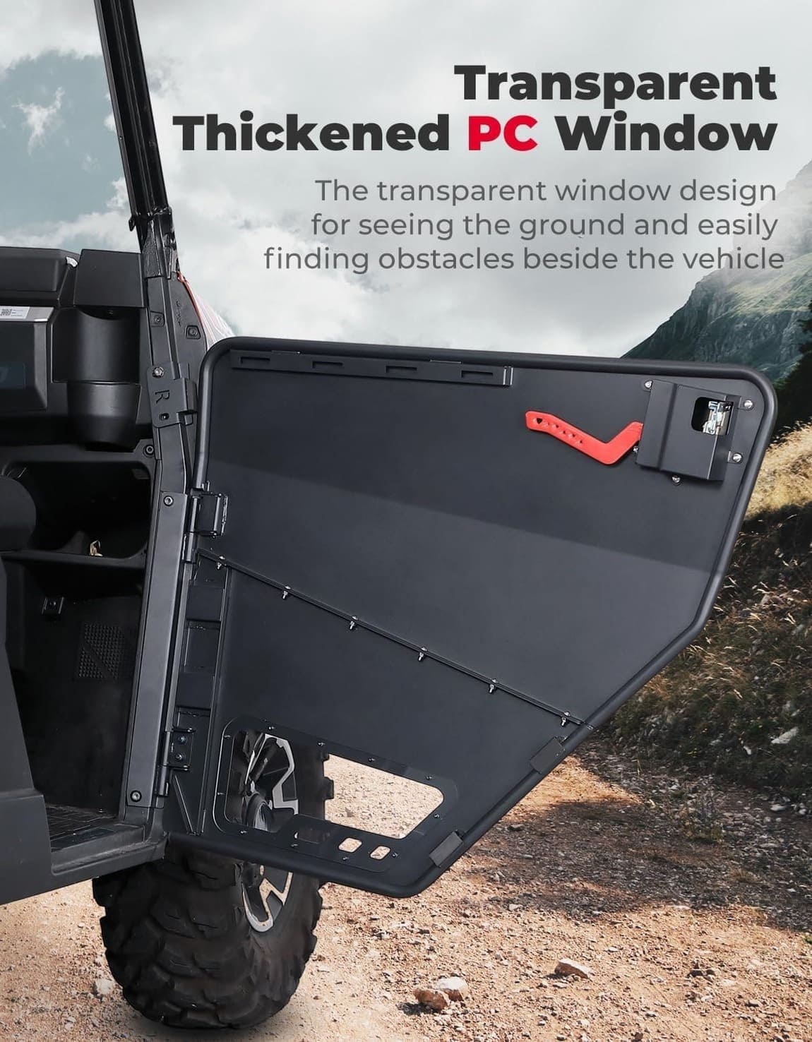 Kemimoto '18-'24 Polaris Ranger XP 1000 UTV Aluminum Half Door