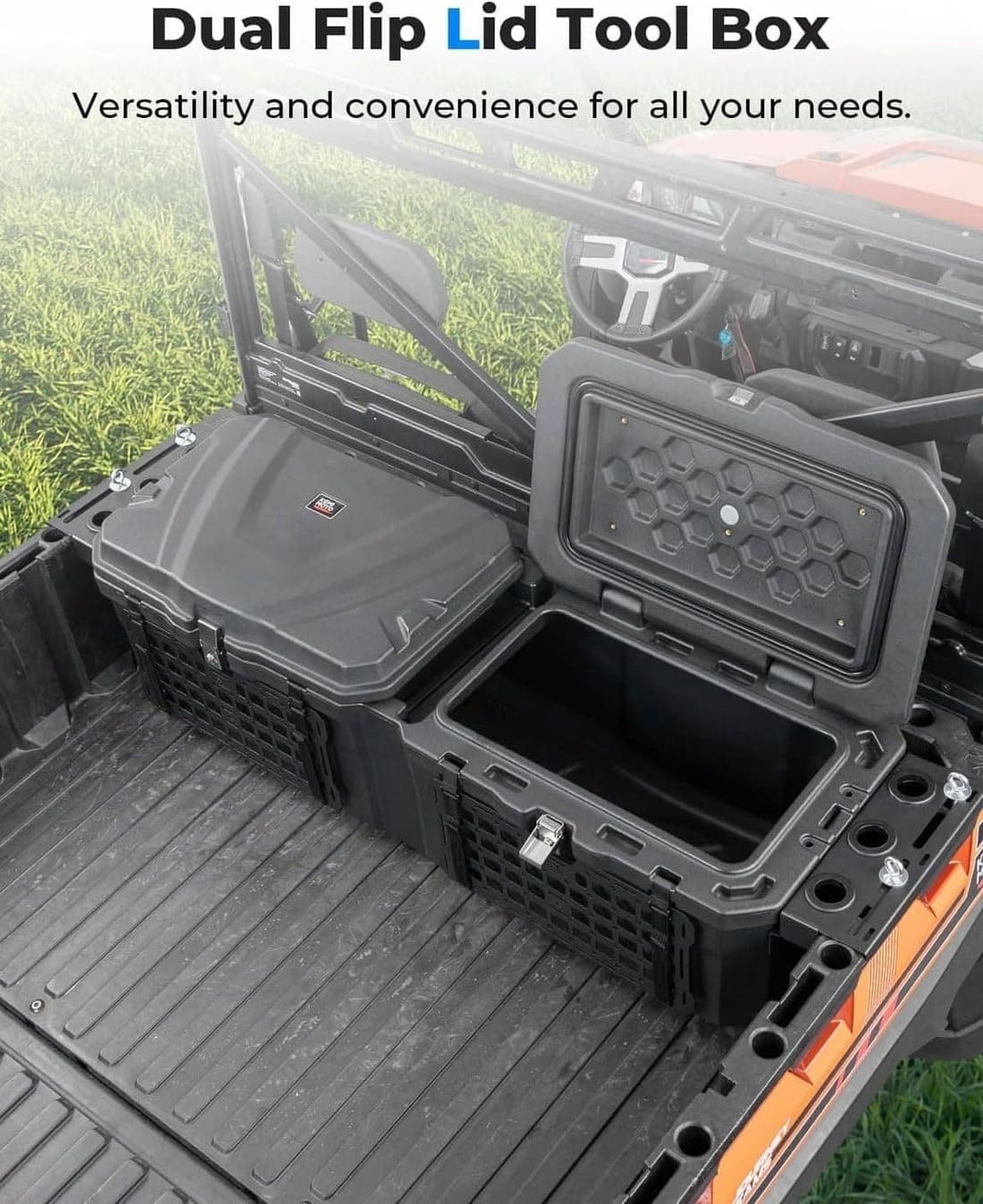 Kemimoto '18-'24 Polaris Ranger XP 1000 UTV Bed Box 29GAL