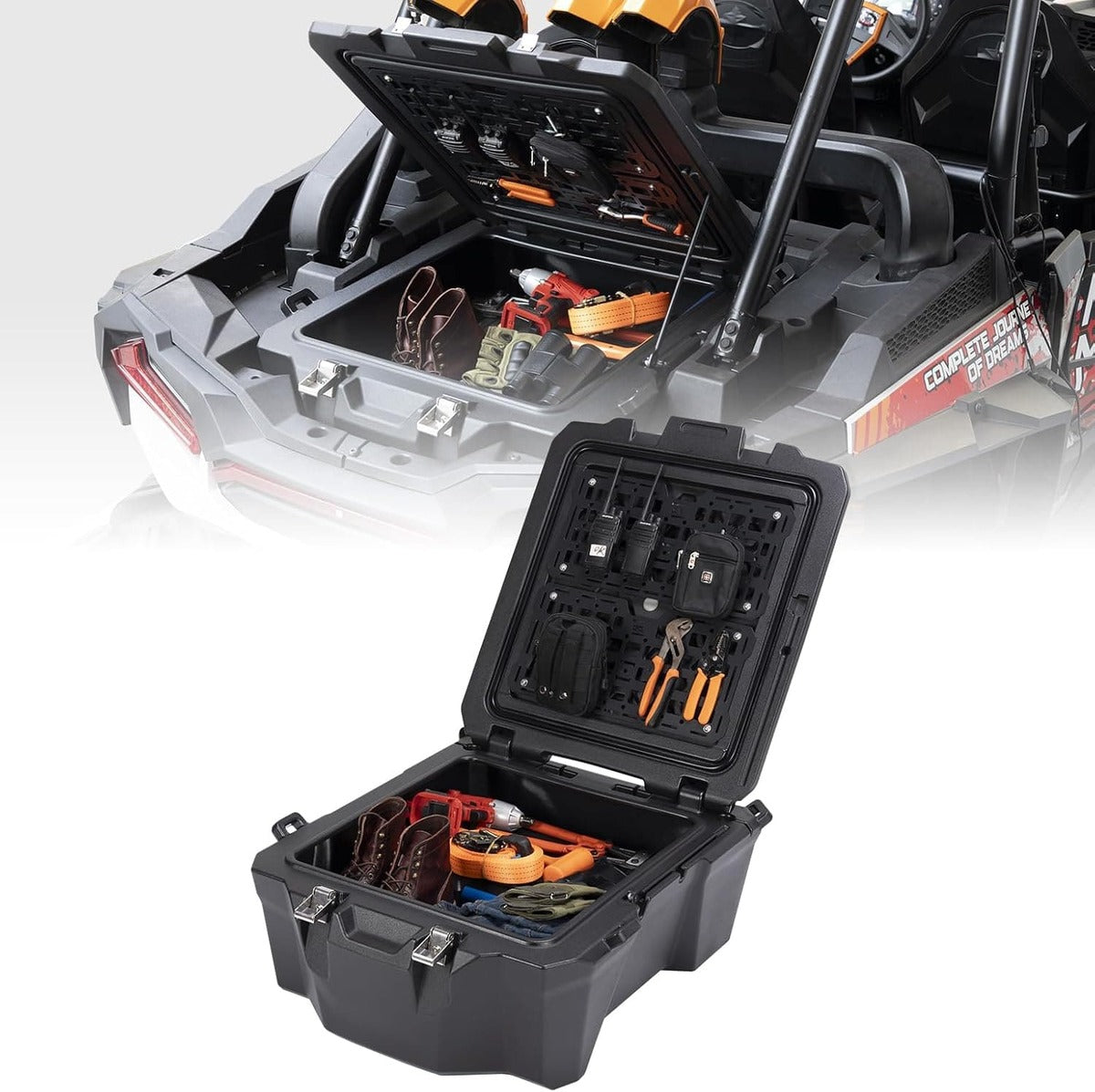 Kemimoto '19-'23 Polaris RZR XP 1000 /4 100L Rear Box Section Storage Container