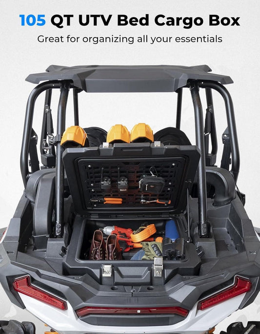 Kemimoto '19-'23 Polaris RZR XP 1000 /4 100L Rear Box Section Storage Container