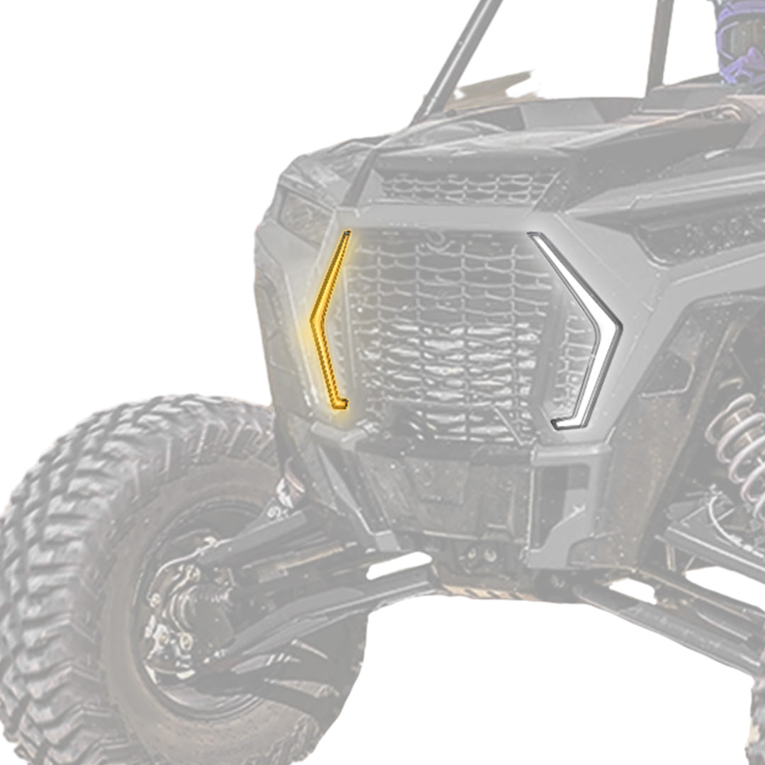 Kemimoto '19+ Polaris RZR XP 1000/ Turbo S UTV Front Turn Fang Light Set Fit