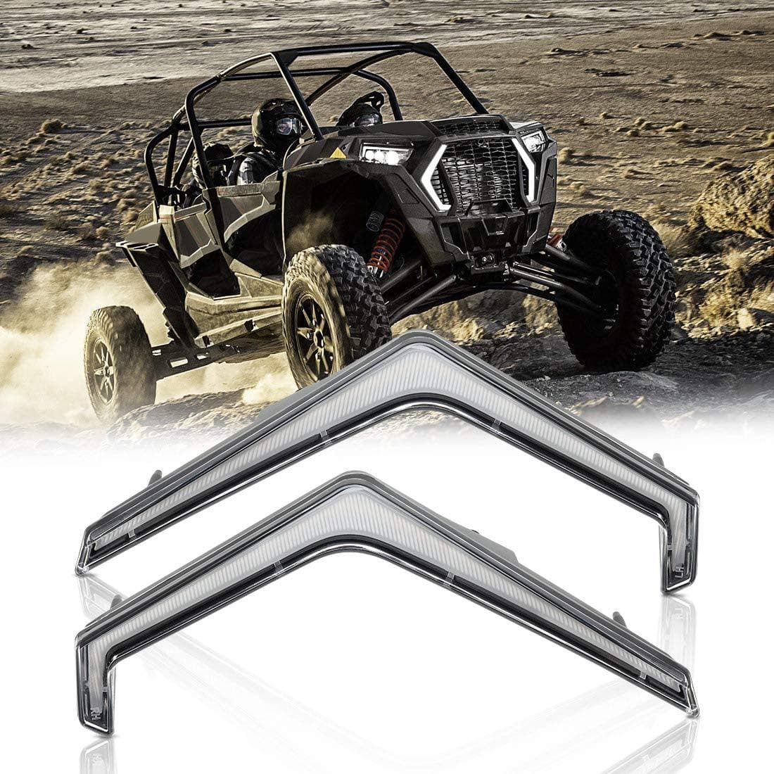 Kemimoto '19+ Polaris RZR XP 1000/ Turbo S UTV Front Turn Fang Light Set Fit