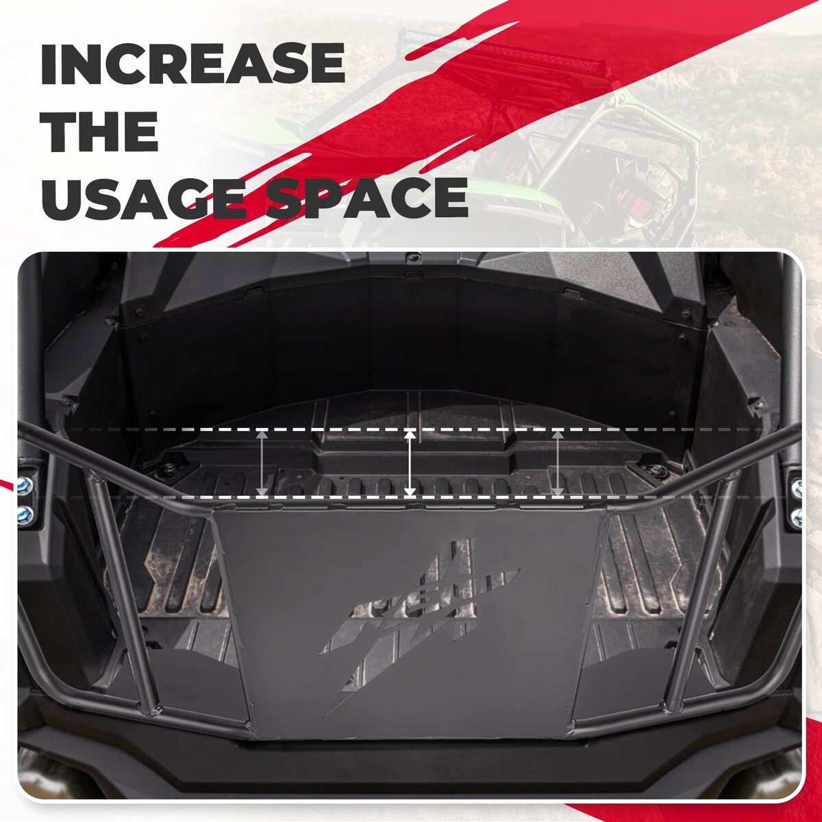 Kemimoto '20-'24 Kawasaki Teryx KRX 1000 UTV Tailgate