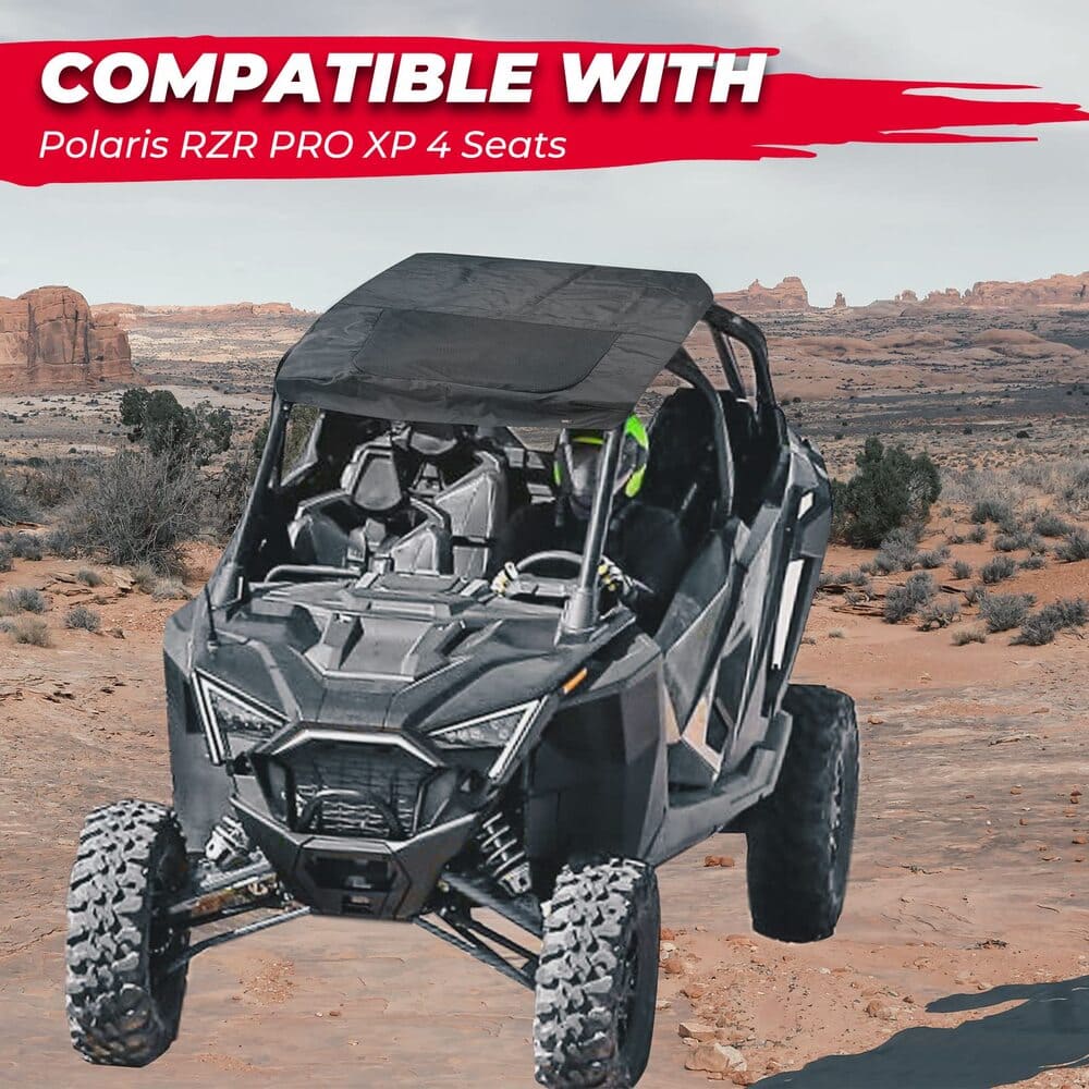 Kemimoto '20-'24 Polaris RZR Pro XP 4 Soft Roof for 4 Seater