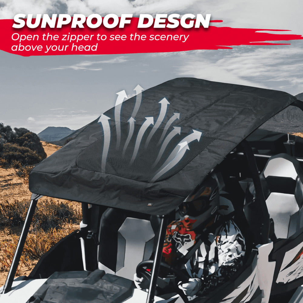 Kemimoto '20-'24 Polaris RZR Pro XP 4 Soft Roof for 4 Seater