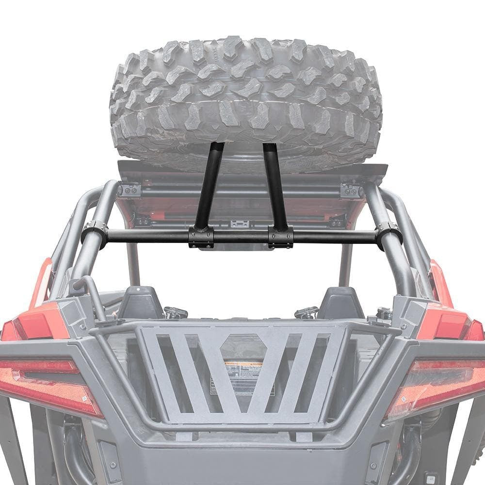 Kemimoto '20-'24 Polaris RZR PRO XP Soft Rear Window Net & Spare Tire Carrier