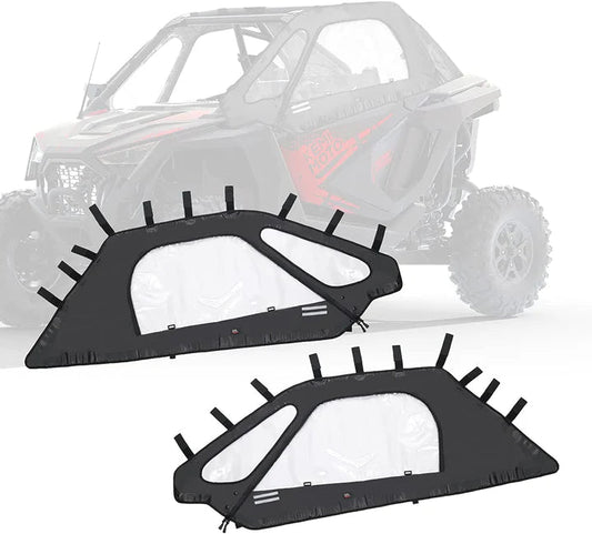 Kemimoto '20-'24 Polaris RZR Pro XP Soft Upper Doors & 73 QT Rear Storage Box