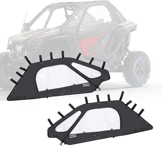 Kemimoto '20-'24 Polaris RZR Pro XP Soft Upper Doors & Front Mesh Grill with LED Light Bar