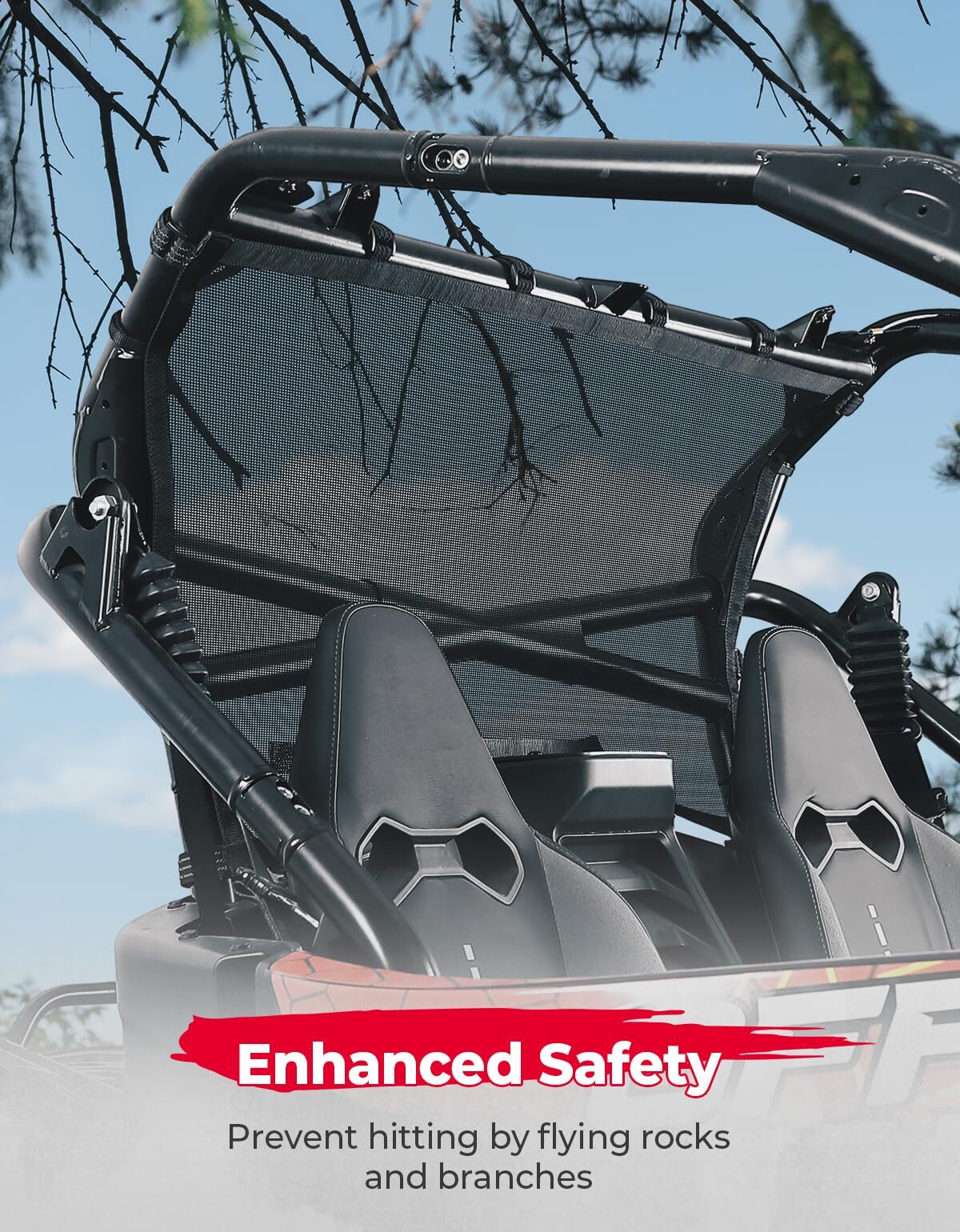 Kemimoto '20+ CF Moto ZForce 950 Rear Window Nets