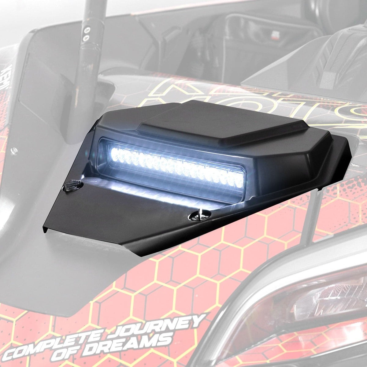 Kemimoto '20+ CF Moto ZForce 950 UTV Hood Scoop with Light