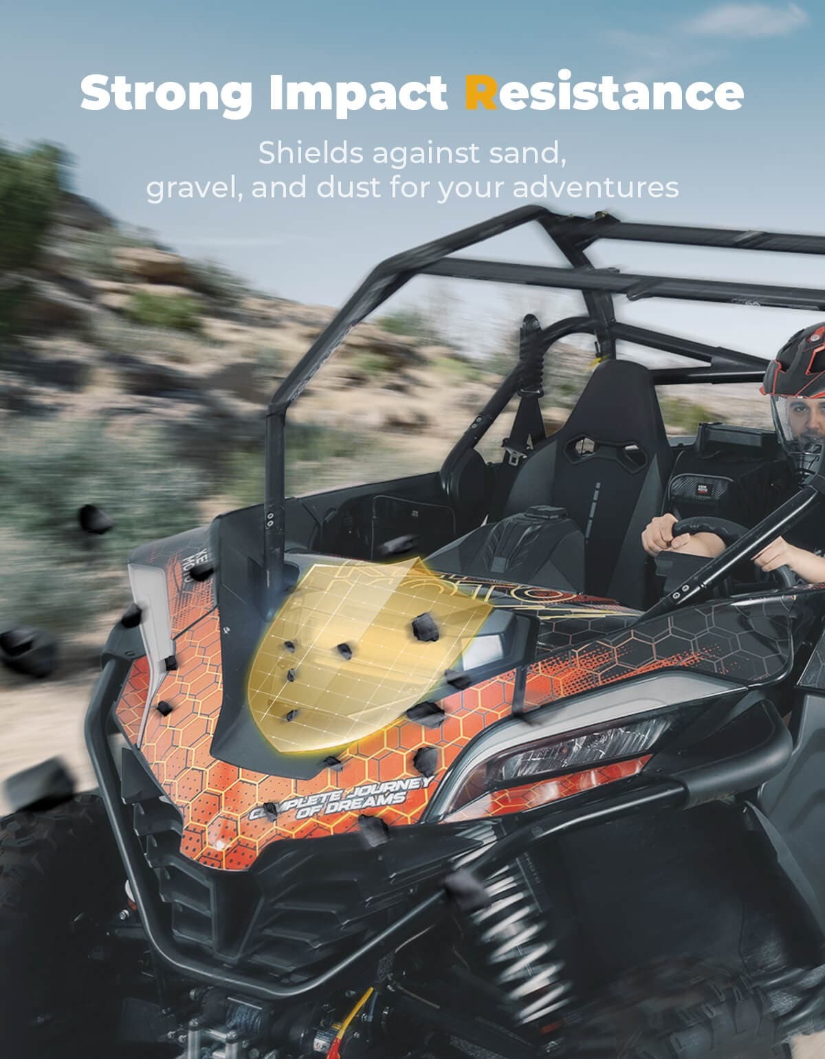 Kemimoto '20+ CF Moto ZForce 950 UTV Hood Scoop with Light