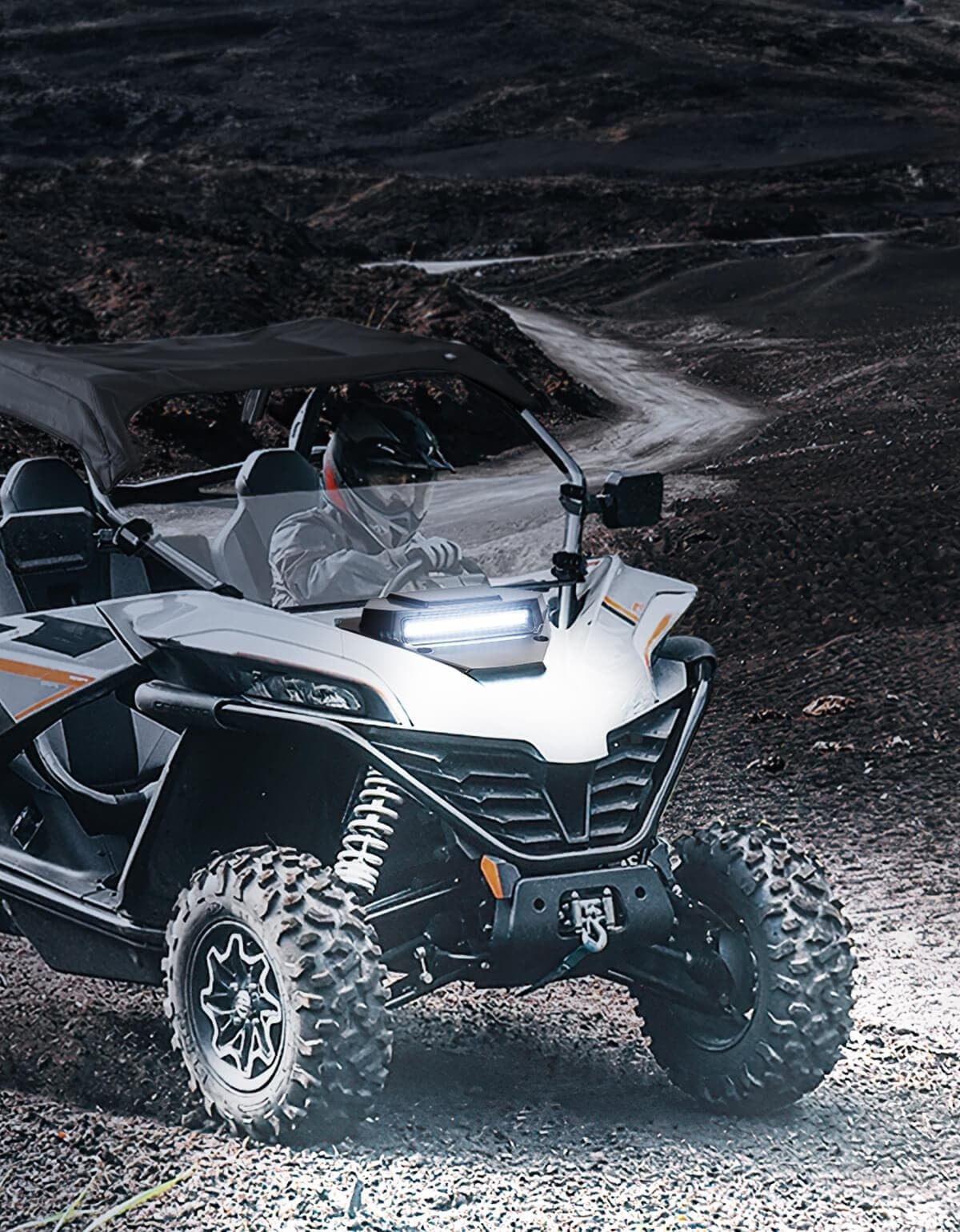 Kemimoto '20+ CF Moto ZForce 950 UTV Hood Scoop with Light