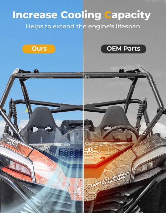 Kemimoto '20+ CF Moto ZForce 950 UTV Hood Scoop