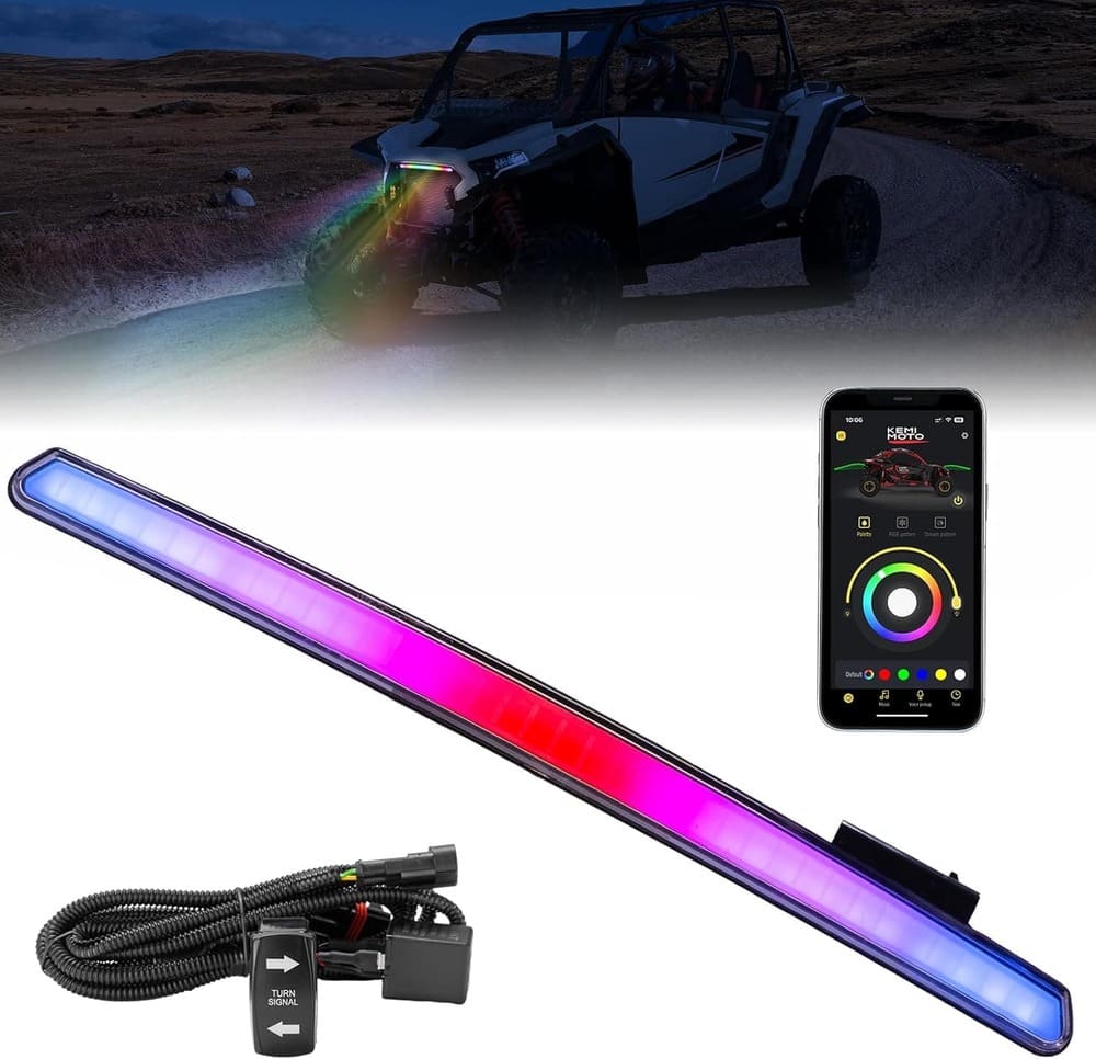 Kemimoto 2024+ Polaris RZR XP 1000 /4 Front Light Chasing Color Light