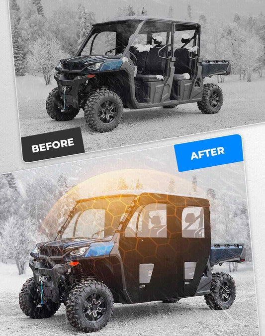 Kemimoto '22-'24 CF Moto UForce Soft Cab Enclosure Doors