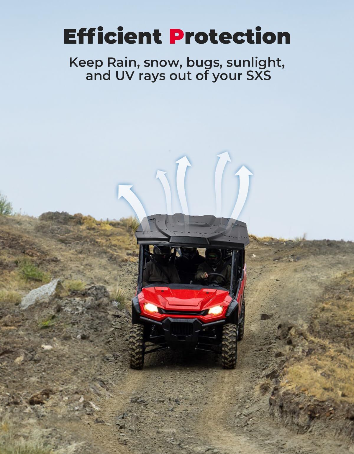 Kemimoto '23+ Honda Pioneer 1000-6 Plastic Hard Roof