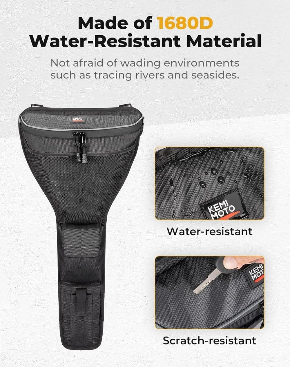 Kemimoto '24-'25 Polaris RZR XP 1000/ 4 Center Storage Bag with Cup holder