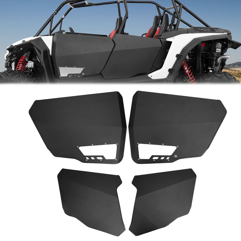 Kemimoto '24-'25 Polaris RZR XP 4 1000 Aluminum Half Door with PC Window