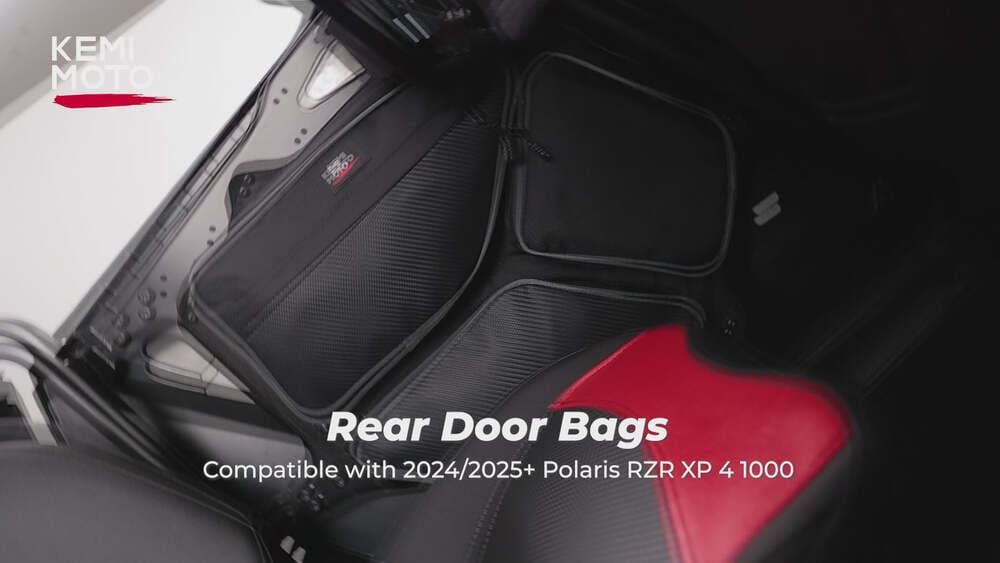 Kemimoto '24-'25 Polaris RZR XP 4 1000 Rear Door Bag