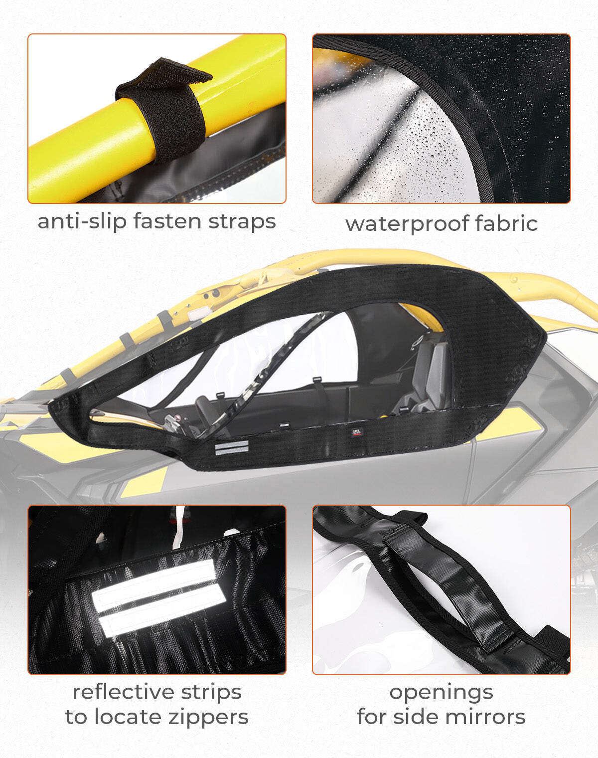 Kemimoto "24 Can-Am Maverick R Soft Upper Doors