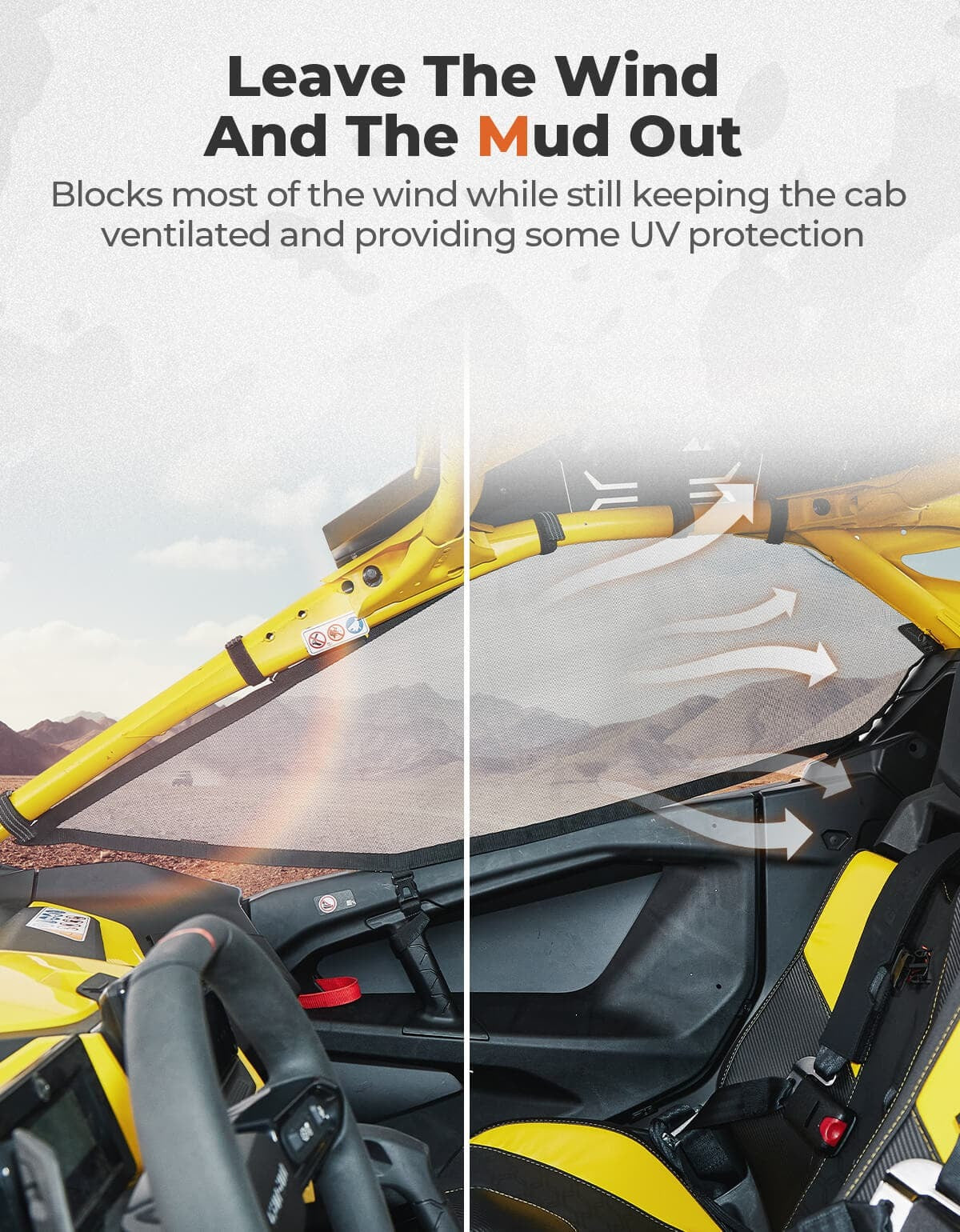 Kemimoto "24+ Can-Am Maverick R Window Nets